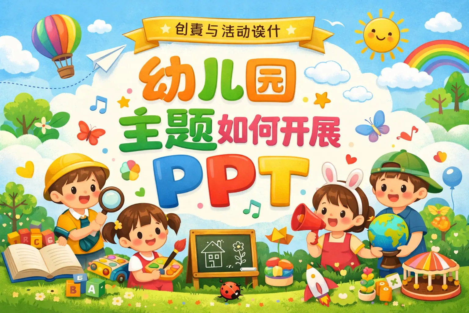 幼儿园主题如何开展ppt图片
