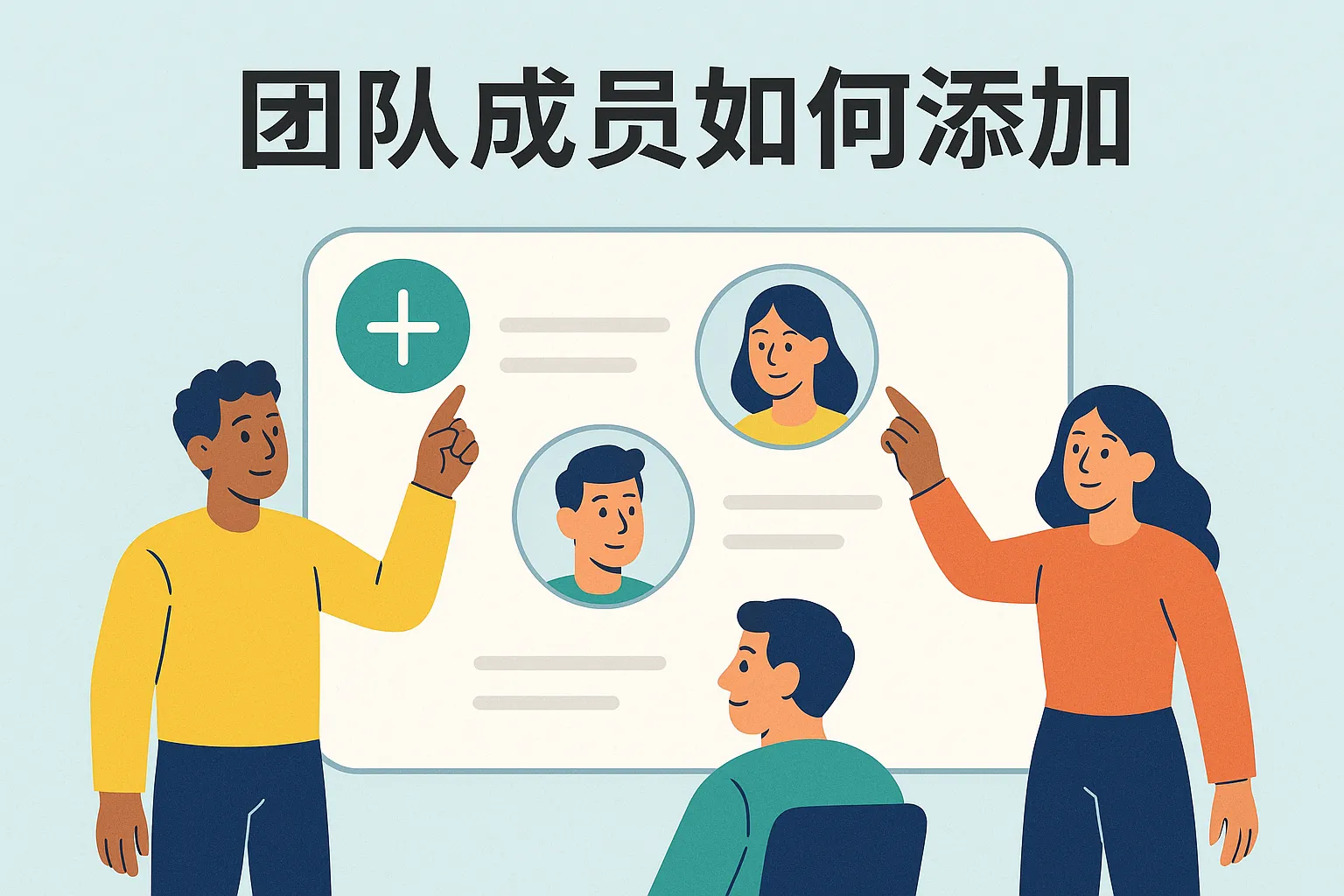 团队成员如何添加