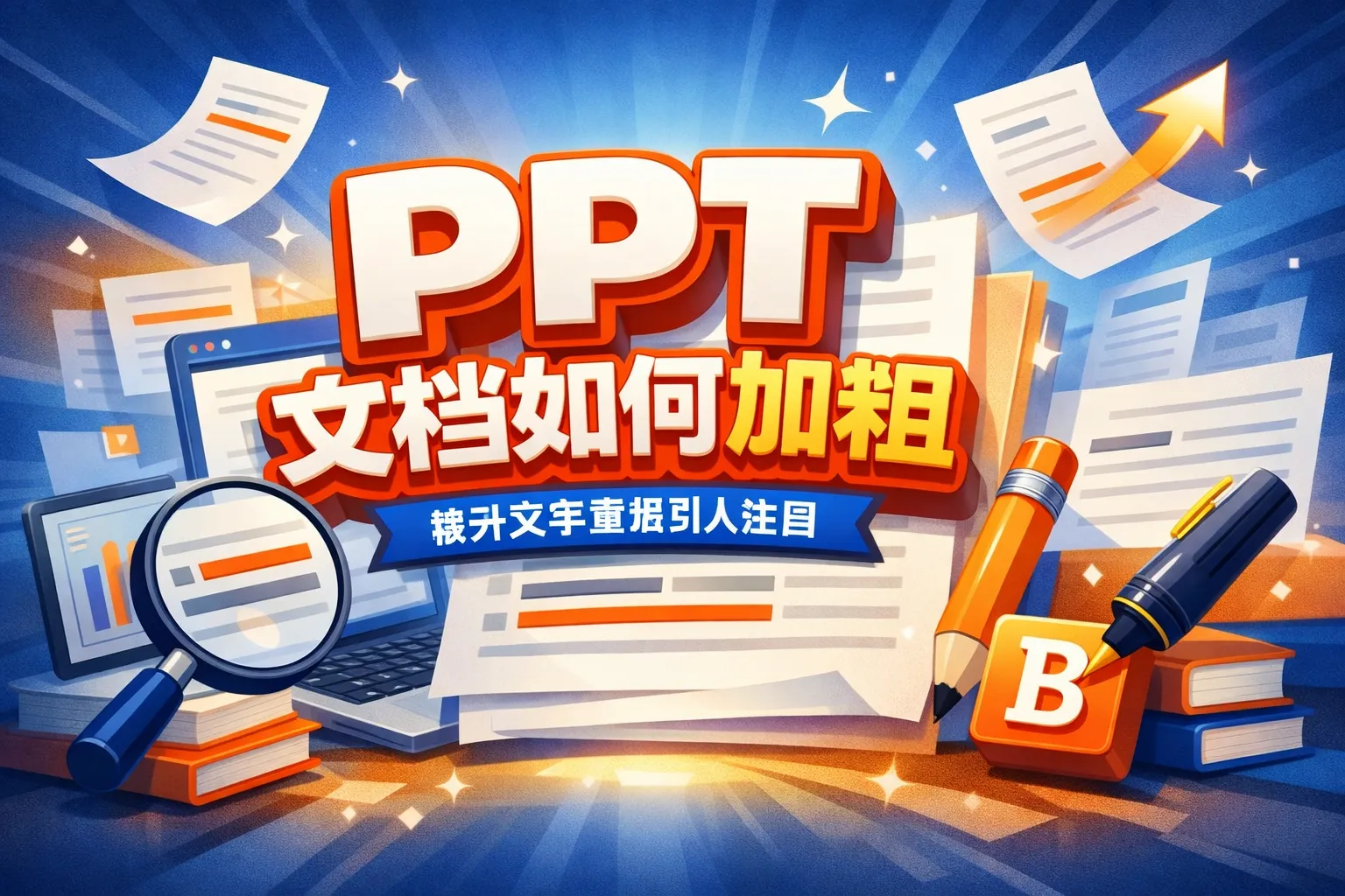 ppt文体如何加粗