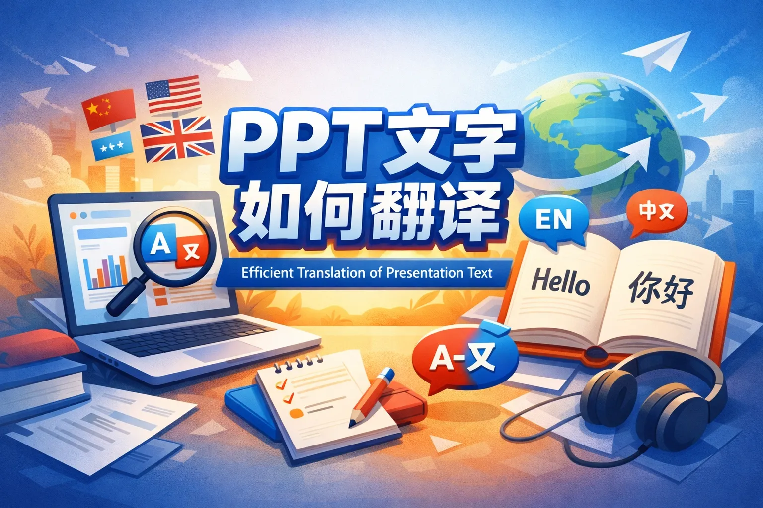 ppt文字如何翻译