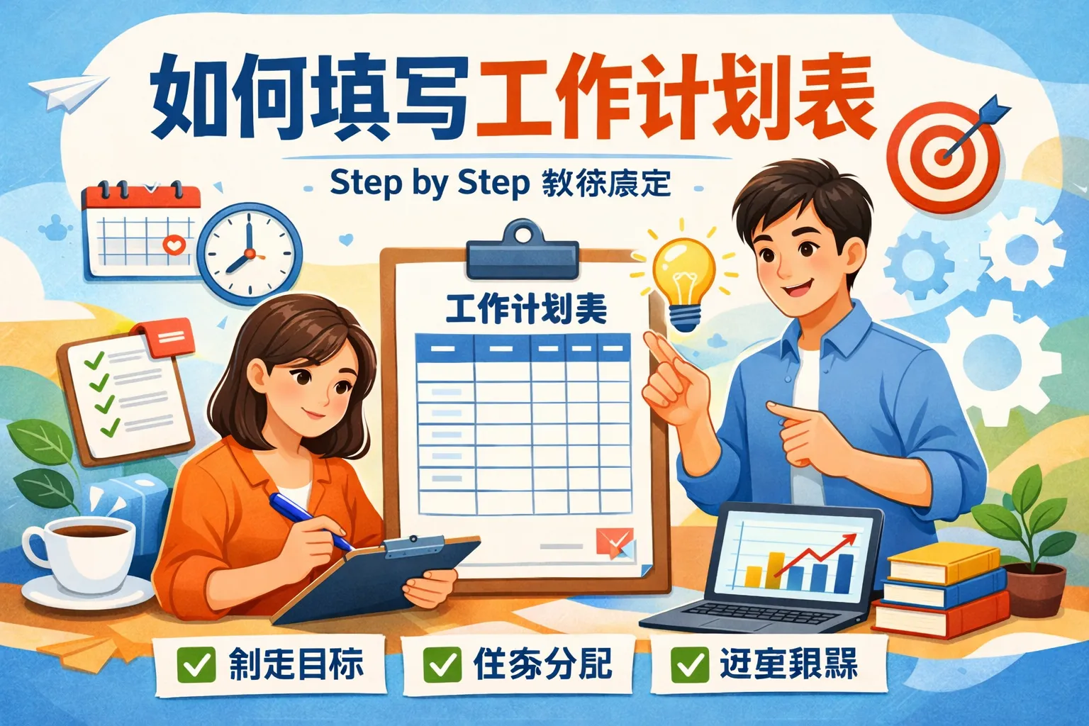 如何填写工作计划表