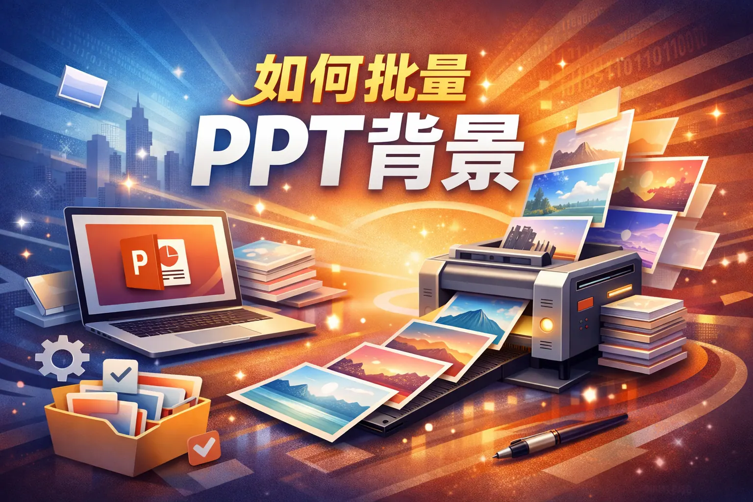 如何批量ppt背景