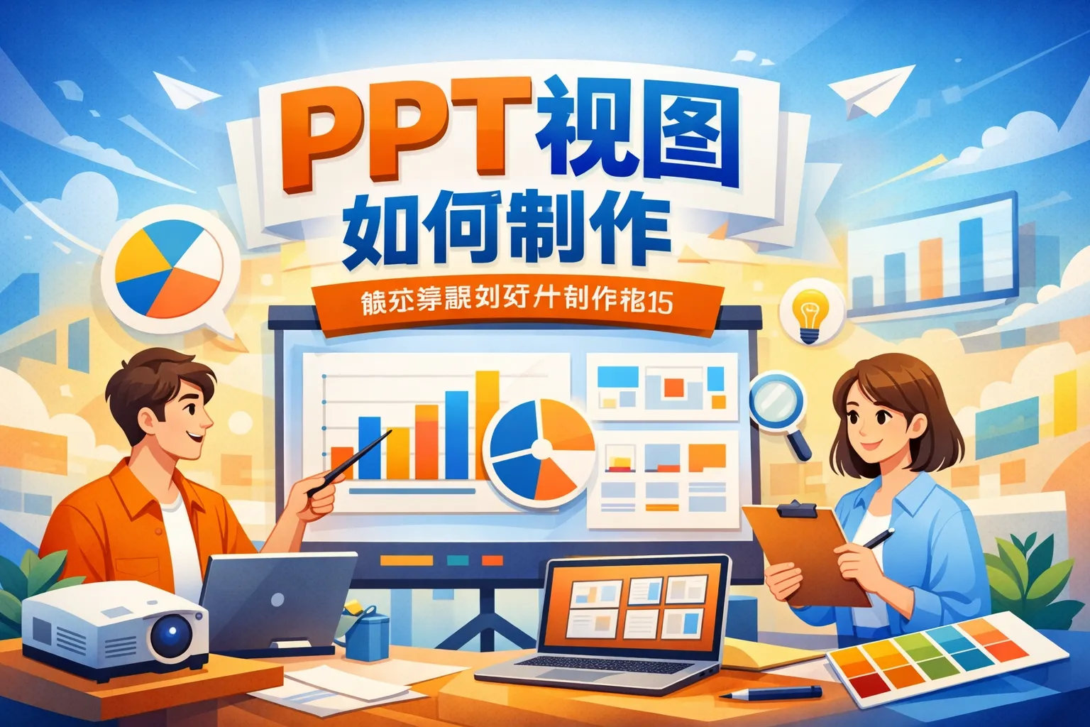 ppt视图如何制作