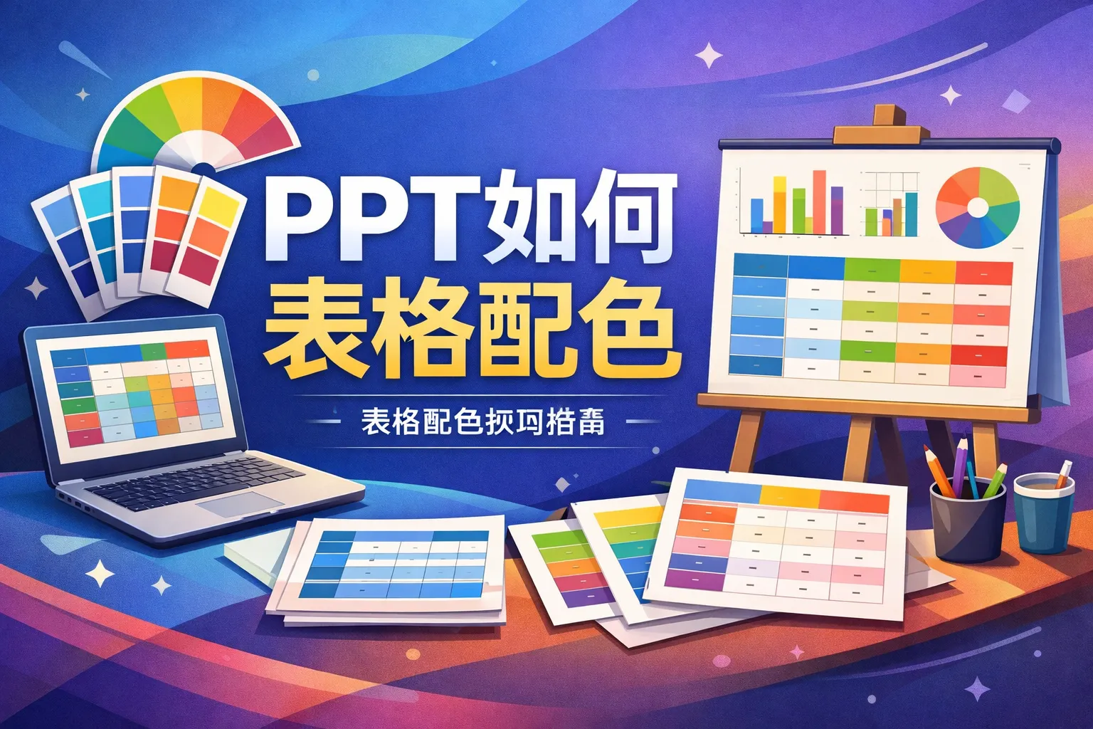 ppt如何表格配色