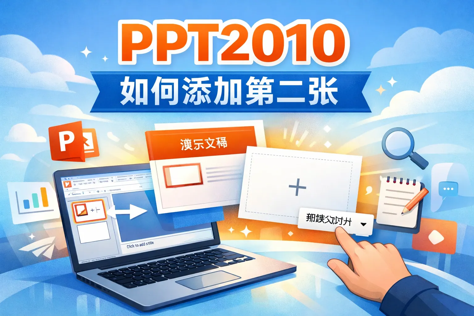 ppt2010如何添加第二张