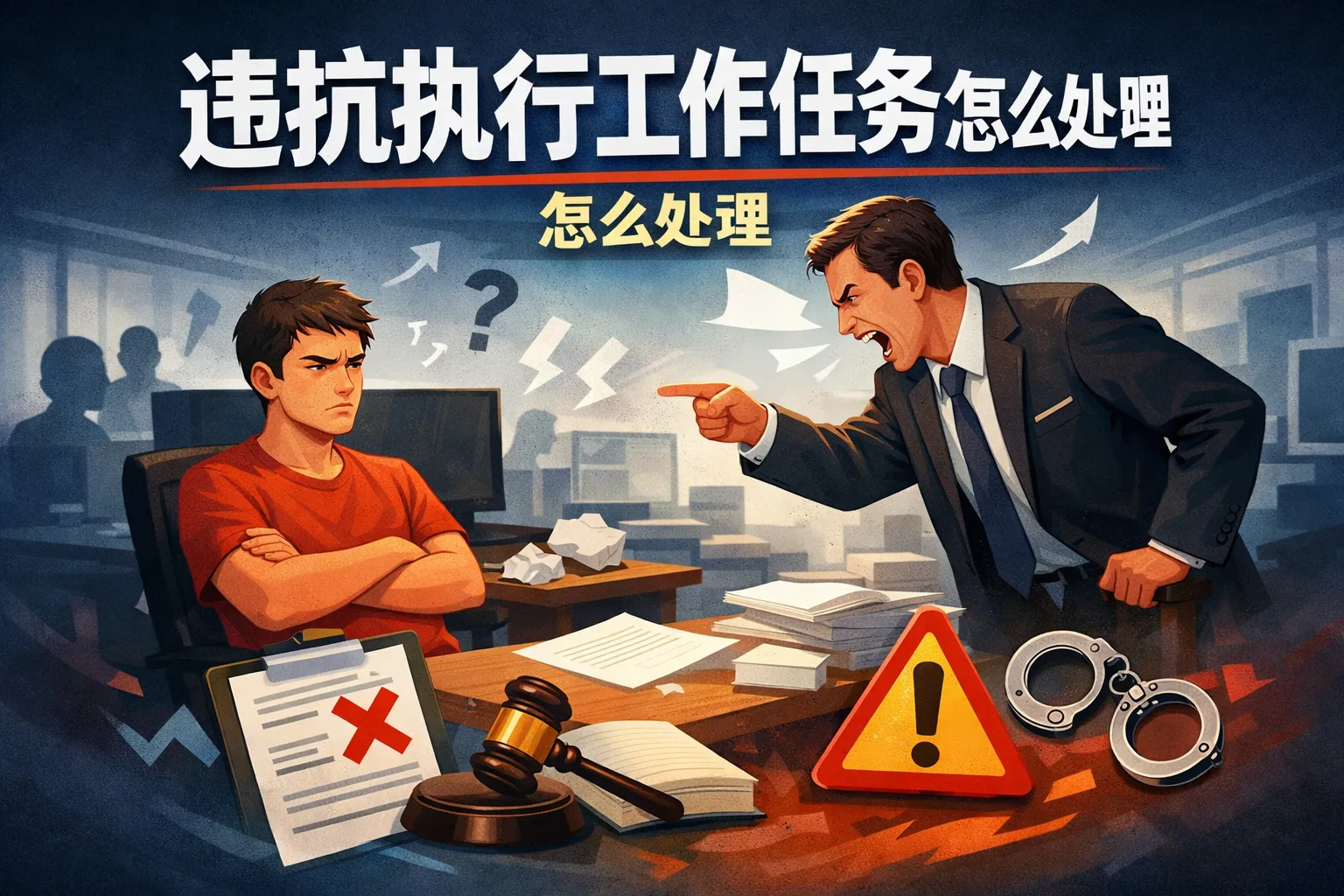 违抗执行工作任务怎么处理