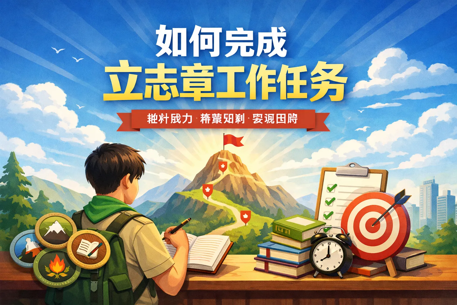 如何完成立志章工作任务