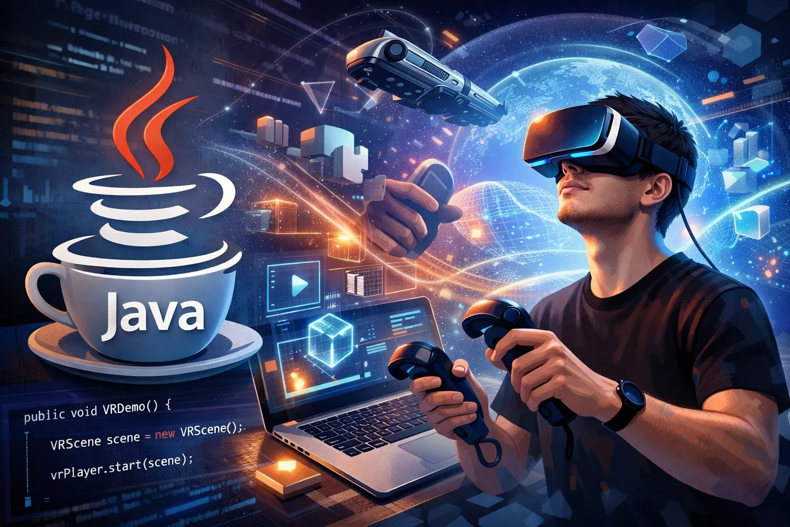 java如何配合做vr