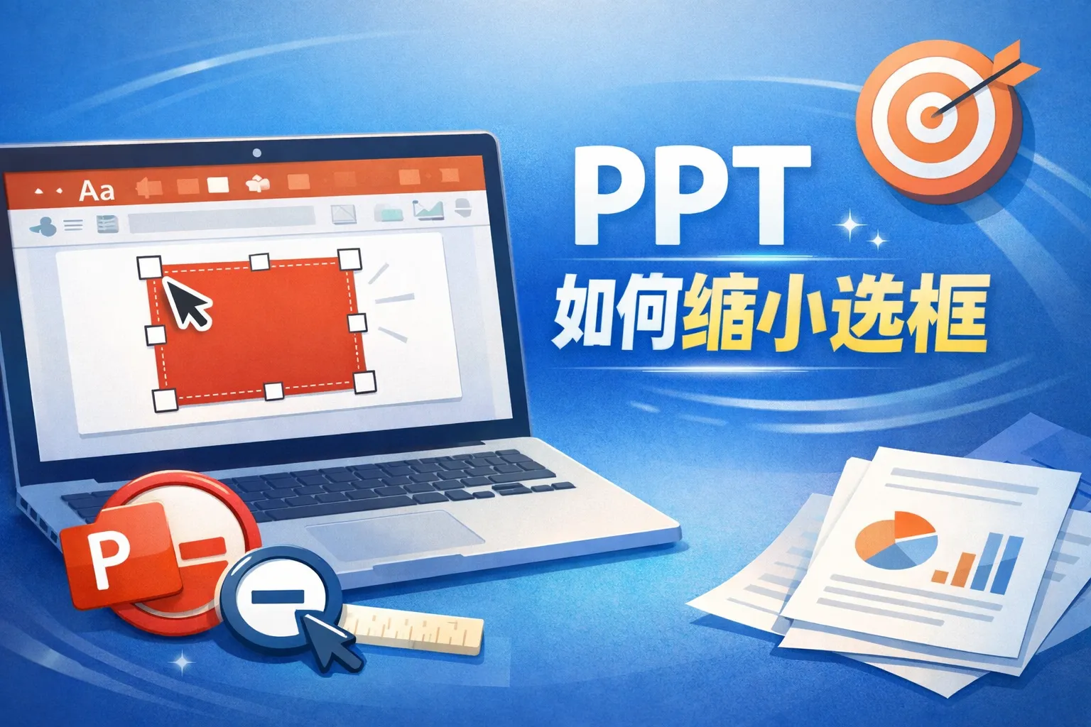 ppt如何缩小选框