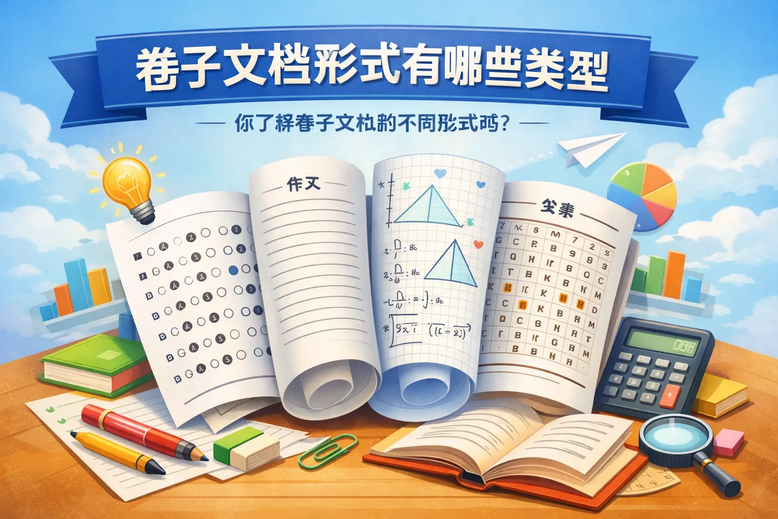 卷子文档形式有哪些类型