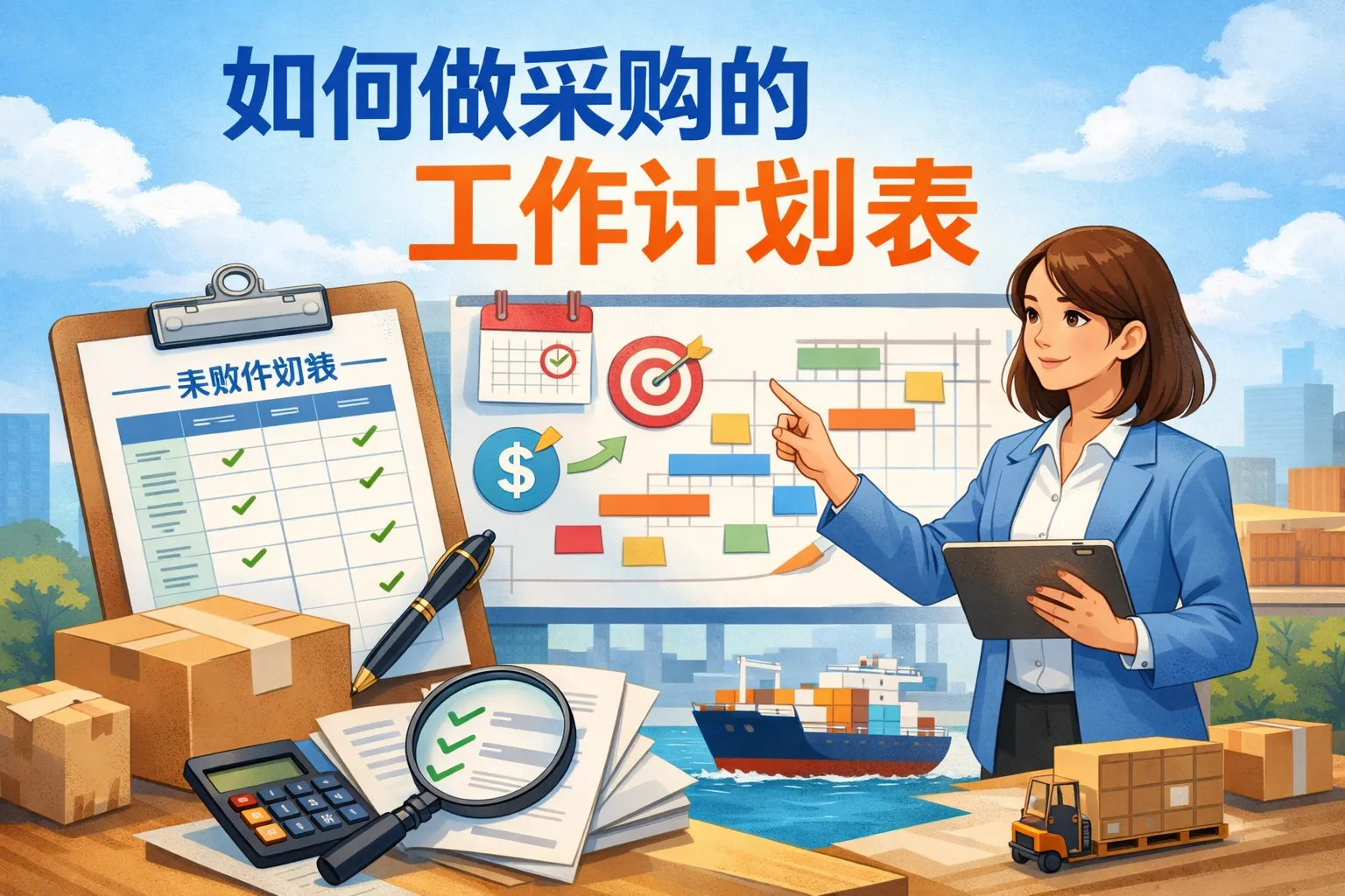 如何做采购的工作计划表