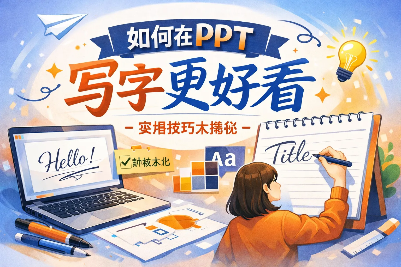 如何在ppt写字更好看