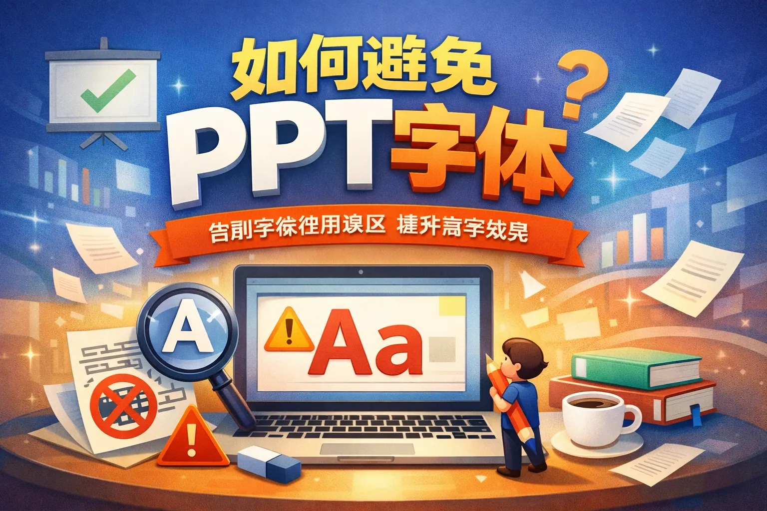 如何避免ppt字体
