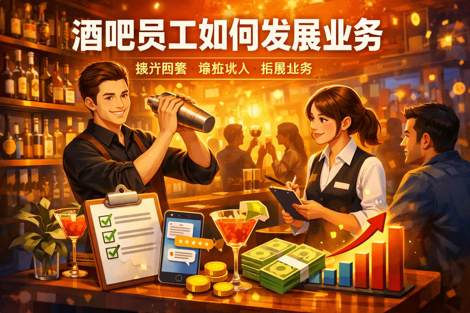 酒吧员工如何发展业务