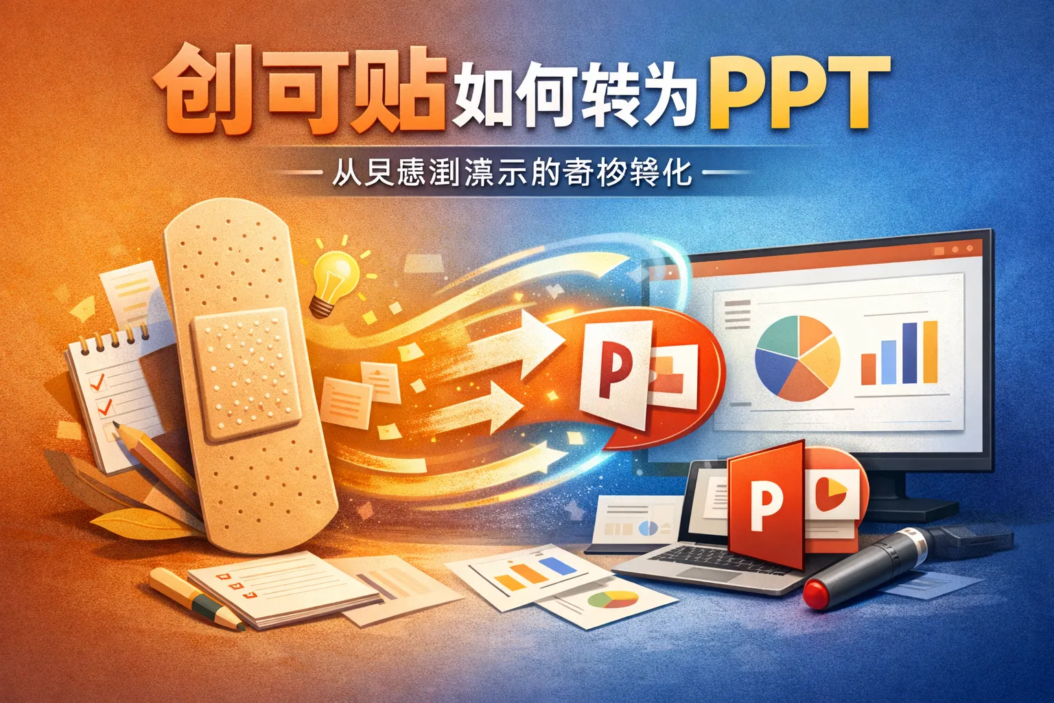 创可贴如何转为PPT