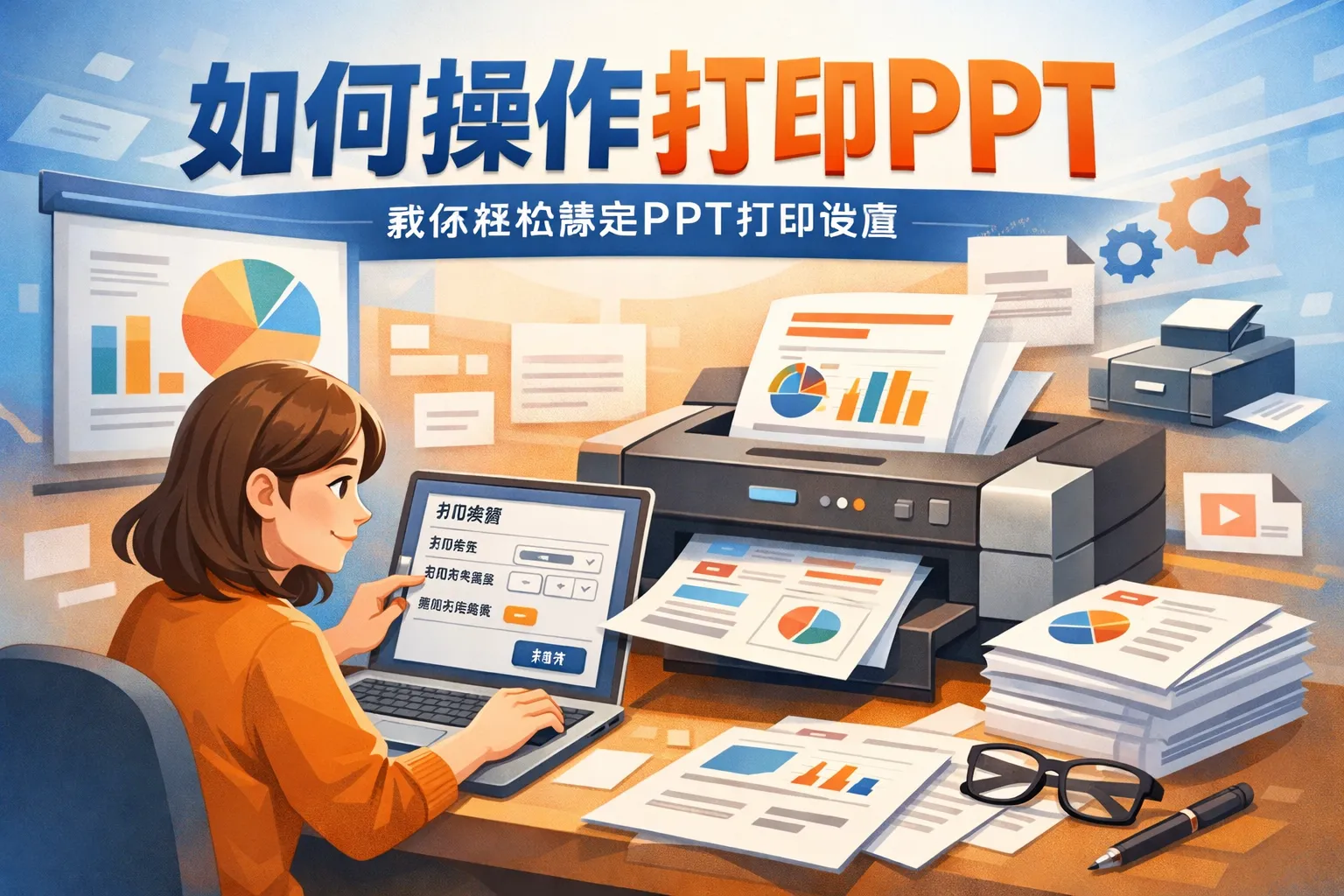 如何操作打印ppt