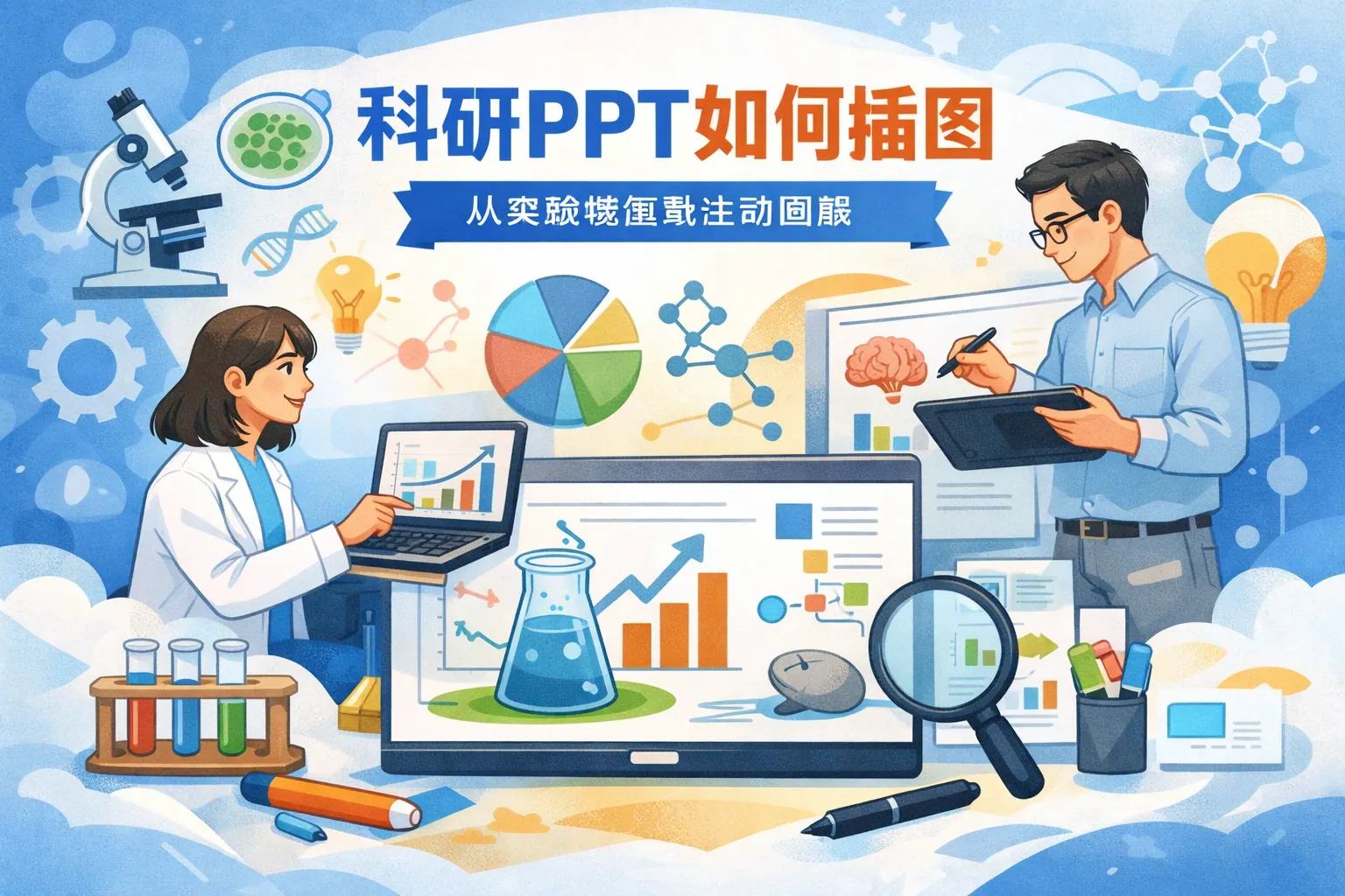 科研PPT如何插图
