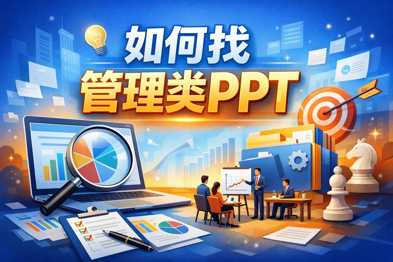 如何找管理类ppt