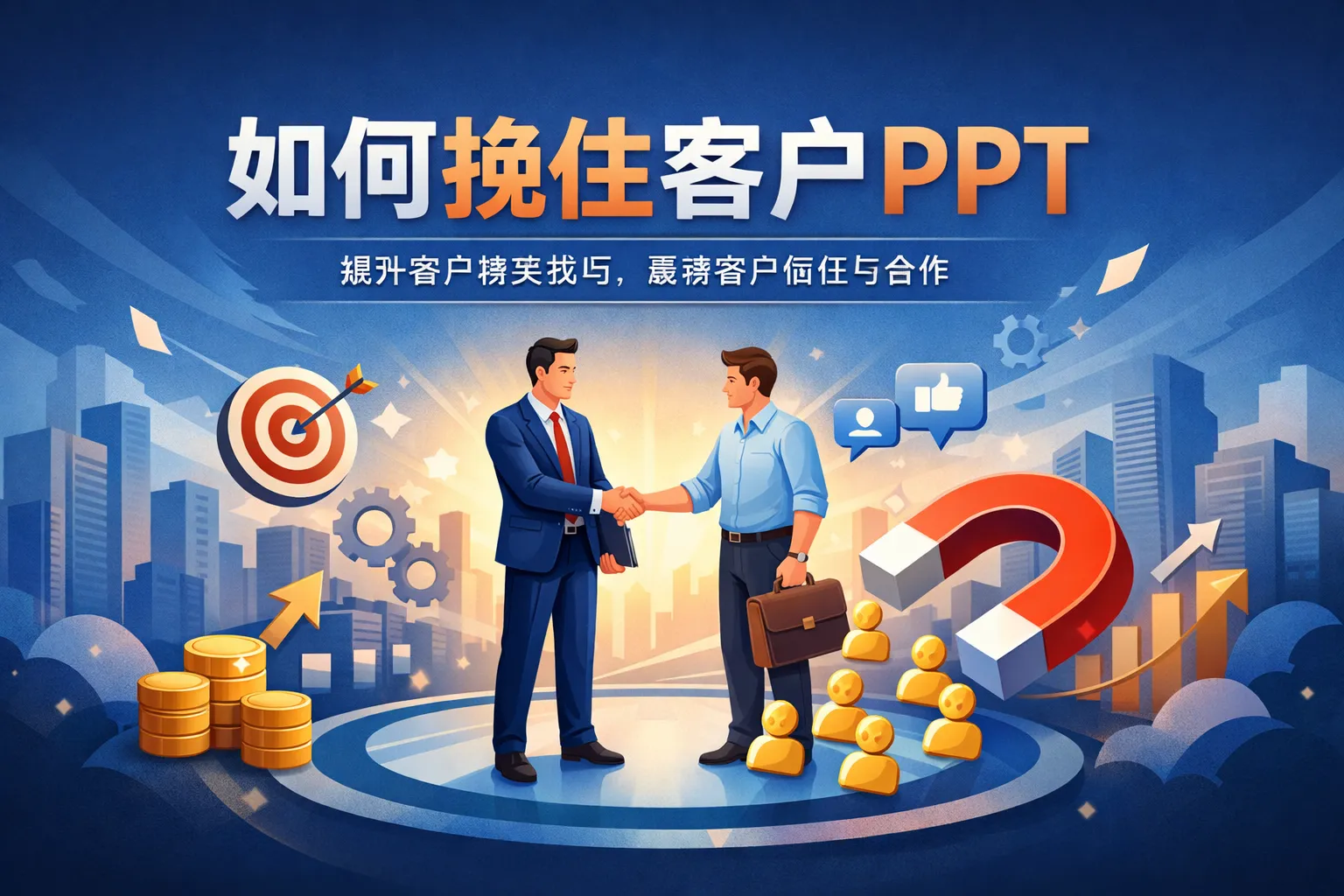 如何挽住客户PPT