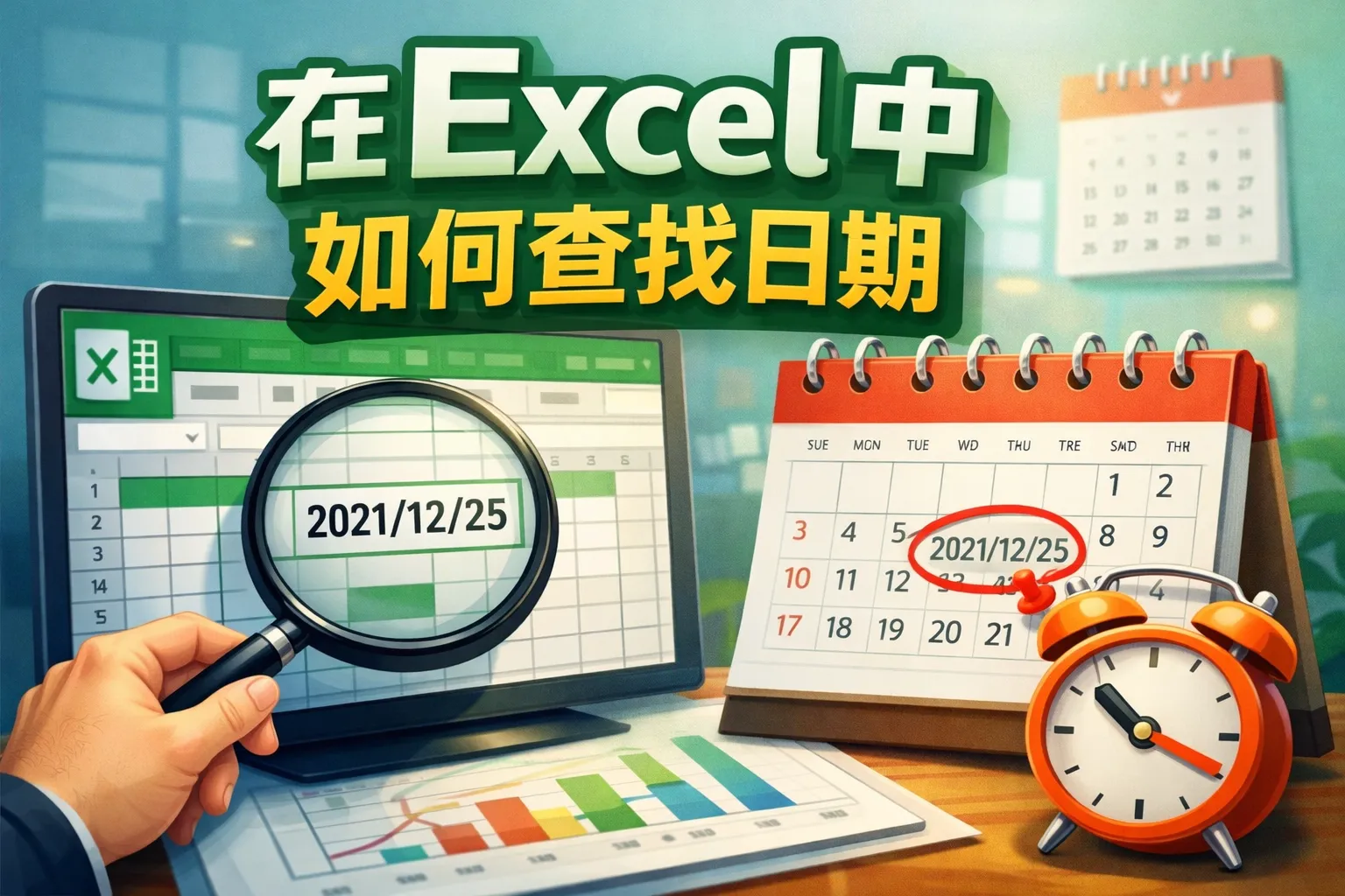 在excel中如何查找日期