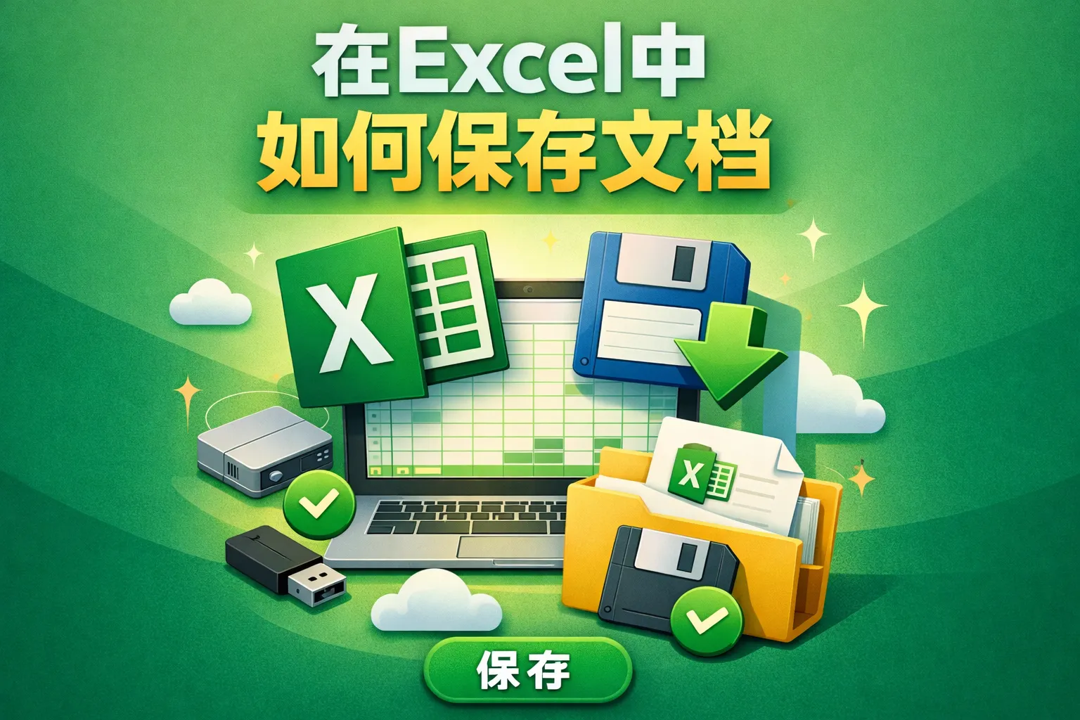 在Excel中如何保存文档
