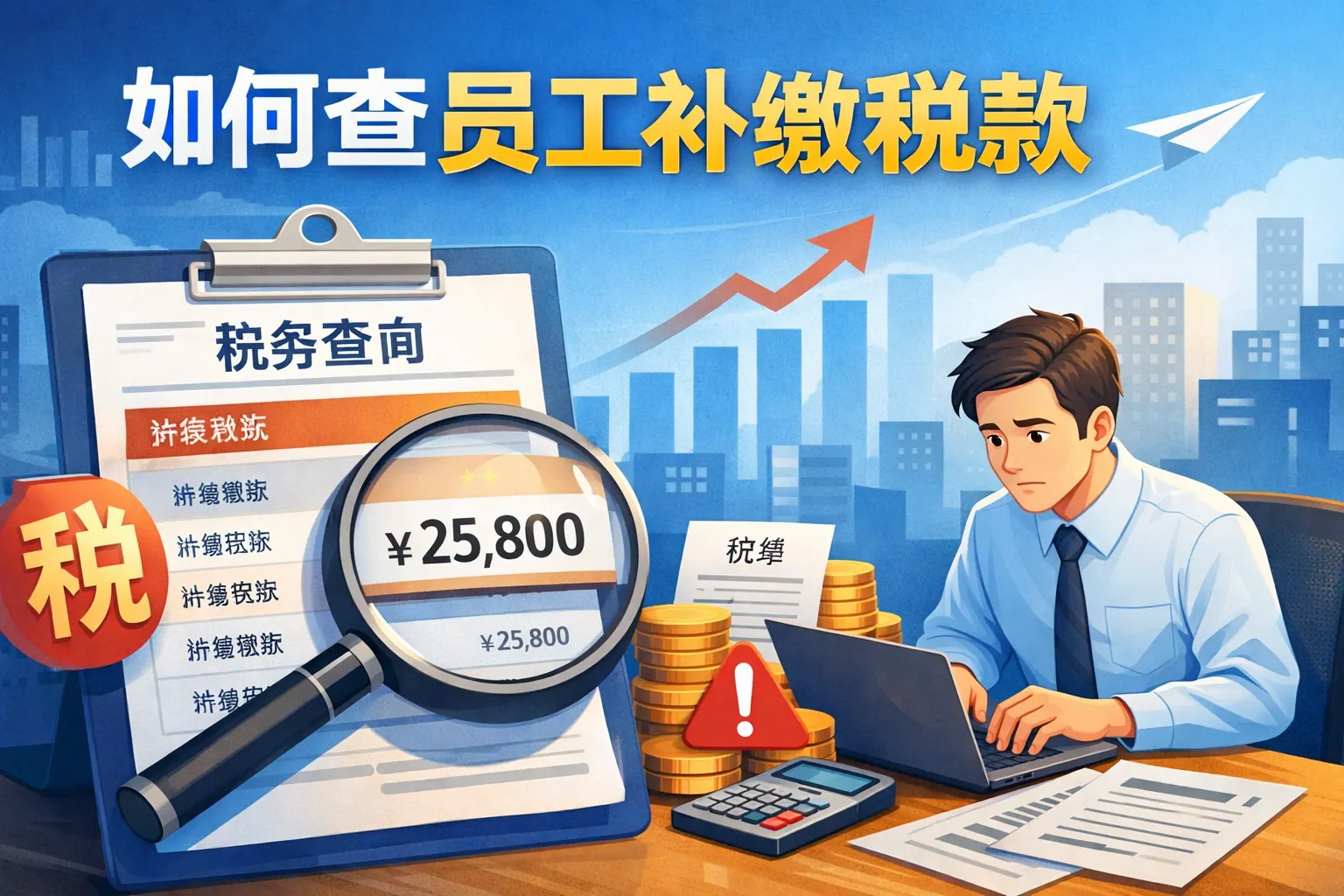 如何查员工补缴税款