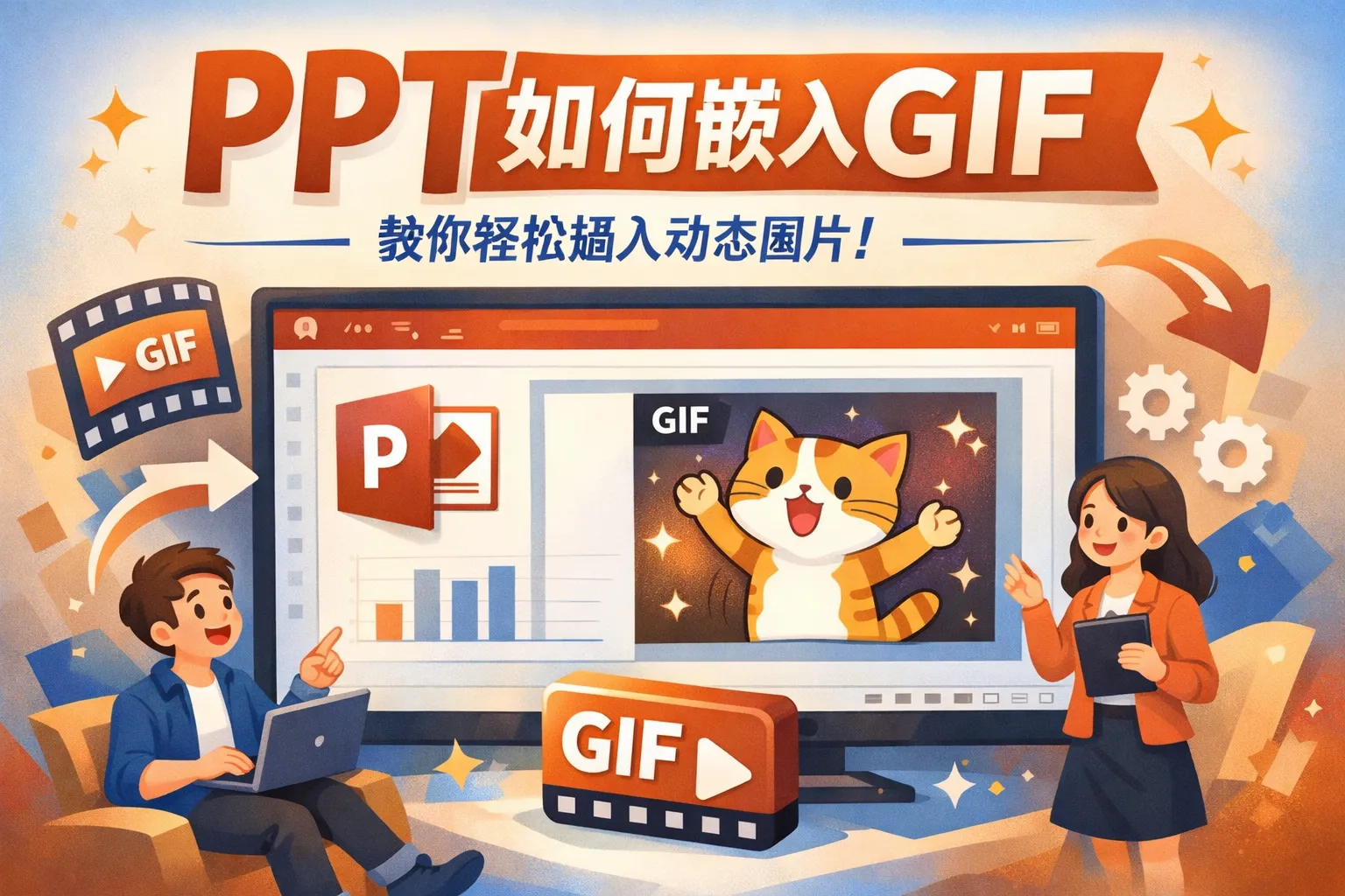 ppt如何嵌入gif