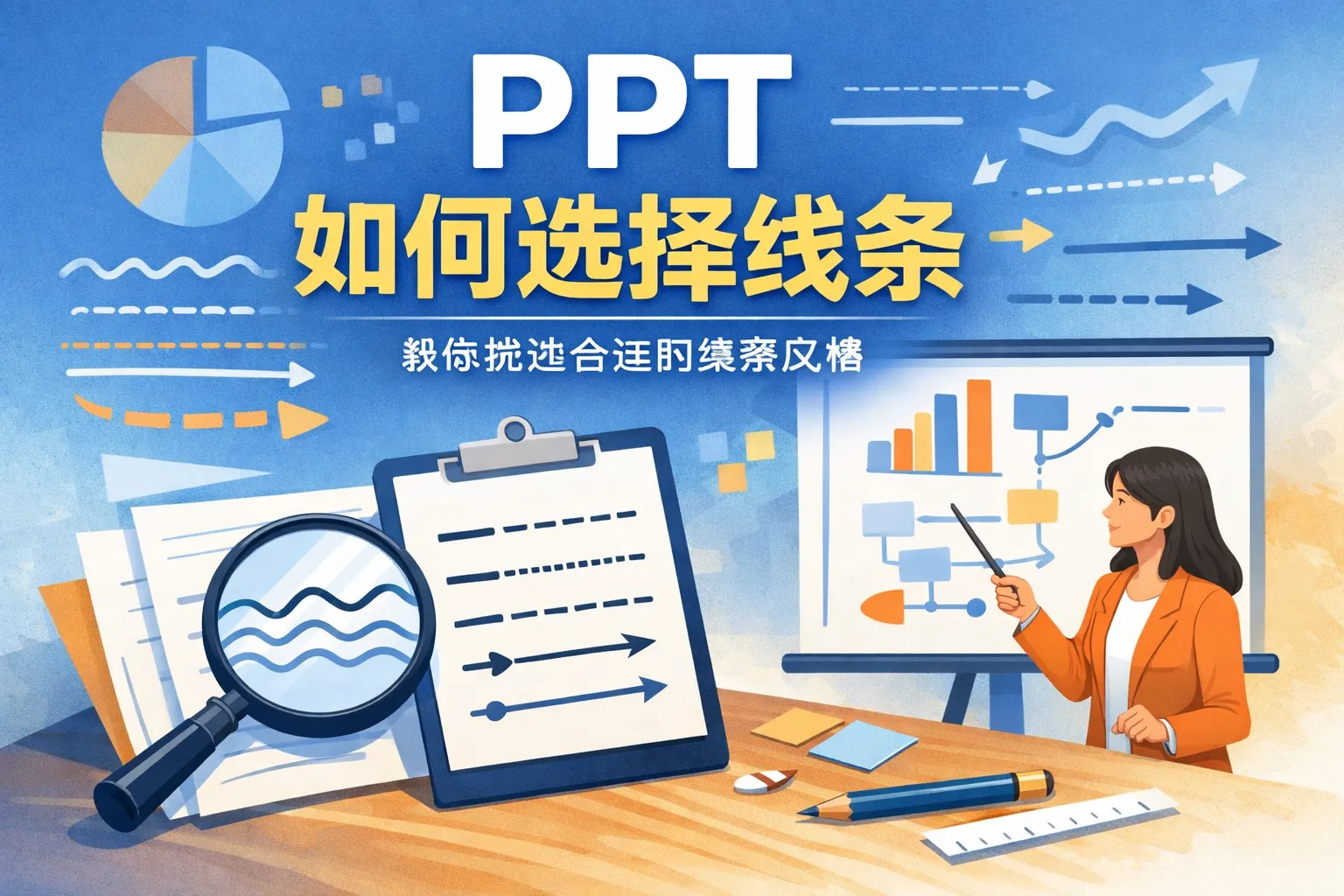 ppt如何选择线条