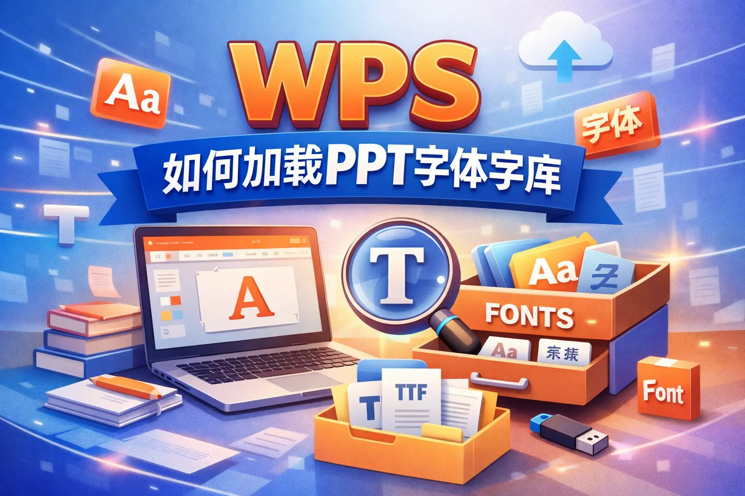 wps如何加载ppt字体字体库