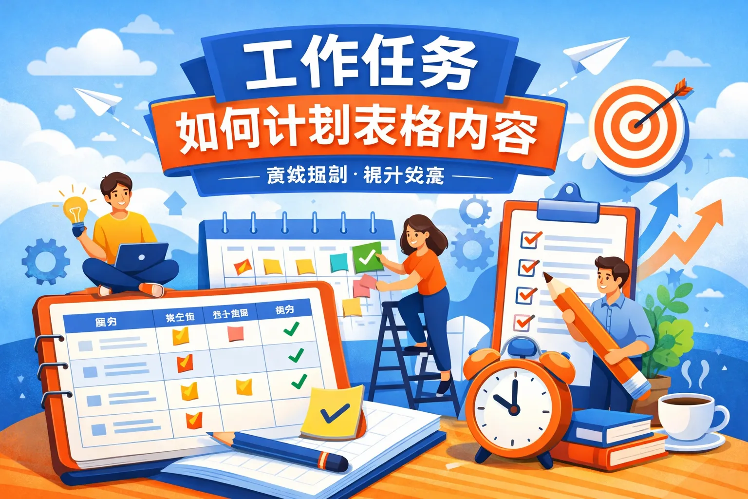 工作任务如何计划表格内容