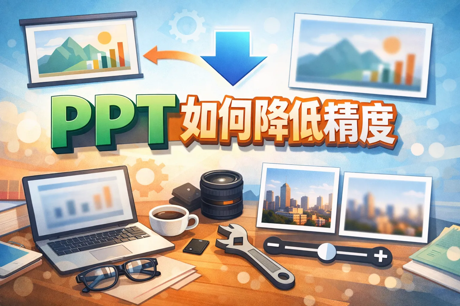 ppt如何降低精度