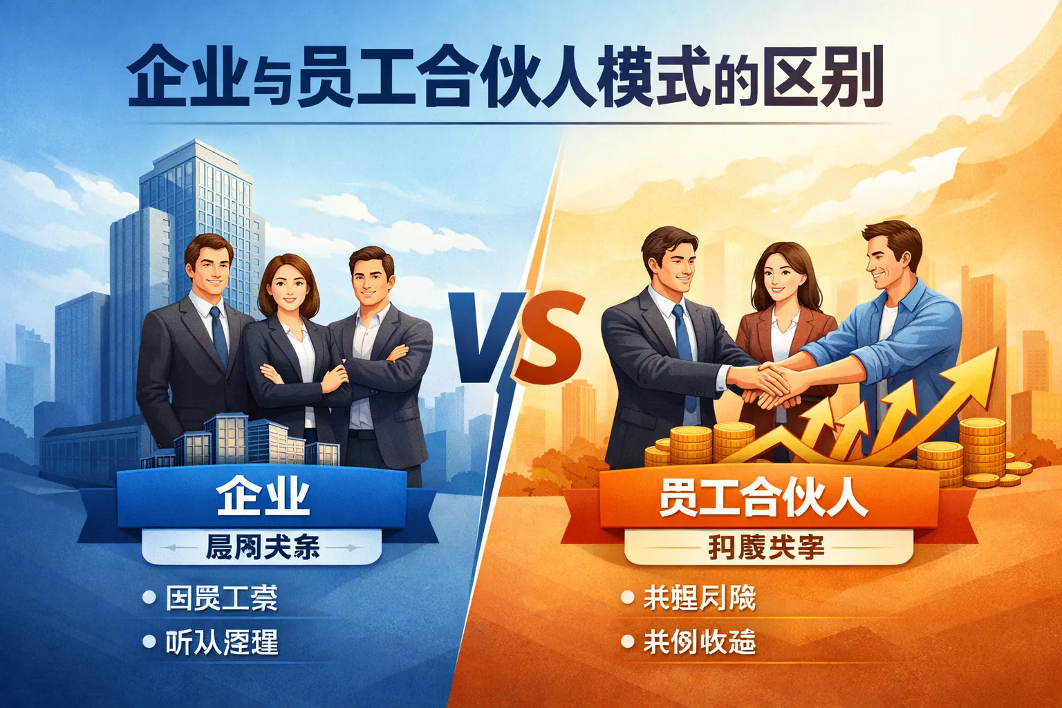 企业与员工合伙人模式的区别