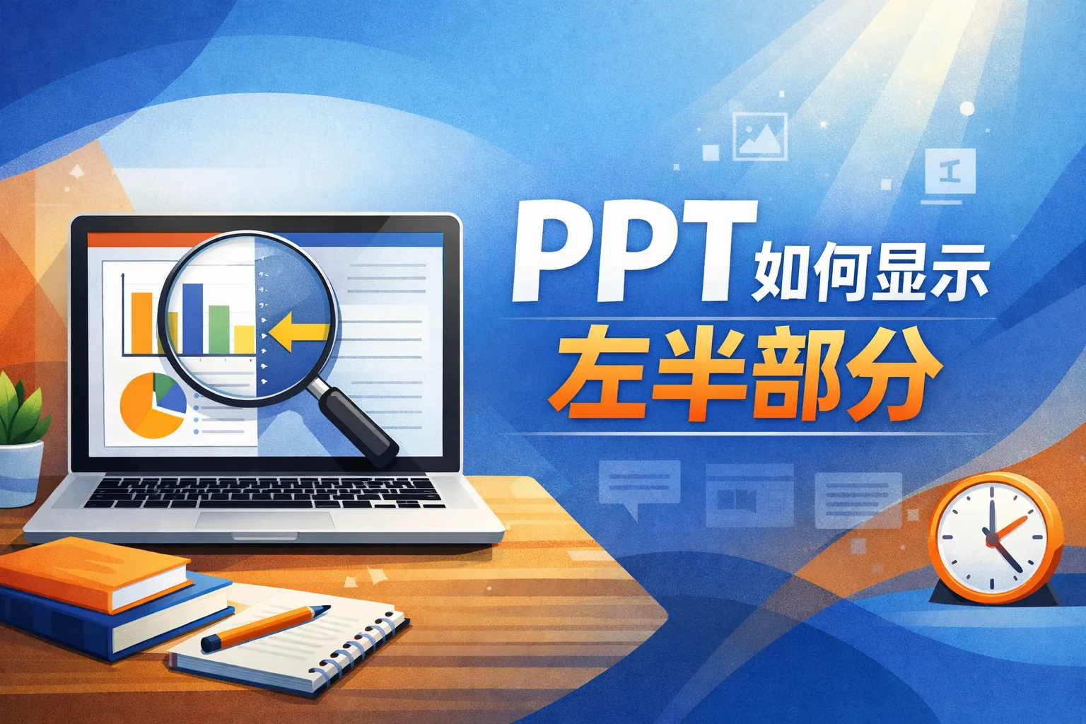 ppt如何显示左半部分