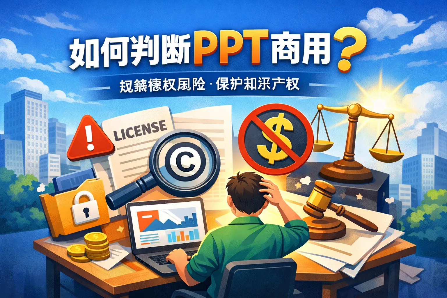 如何判断ppt商用