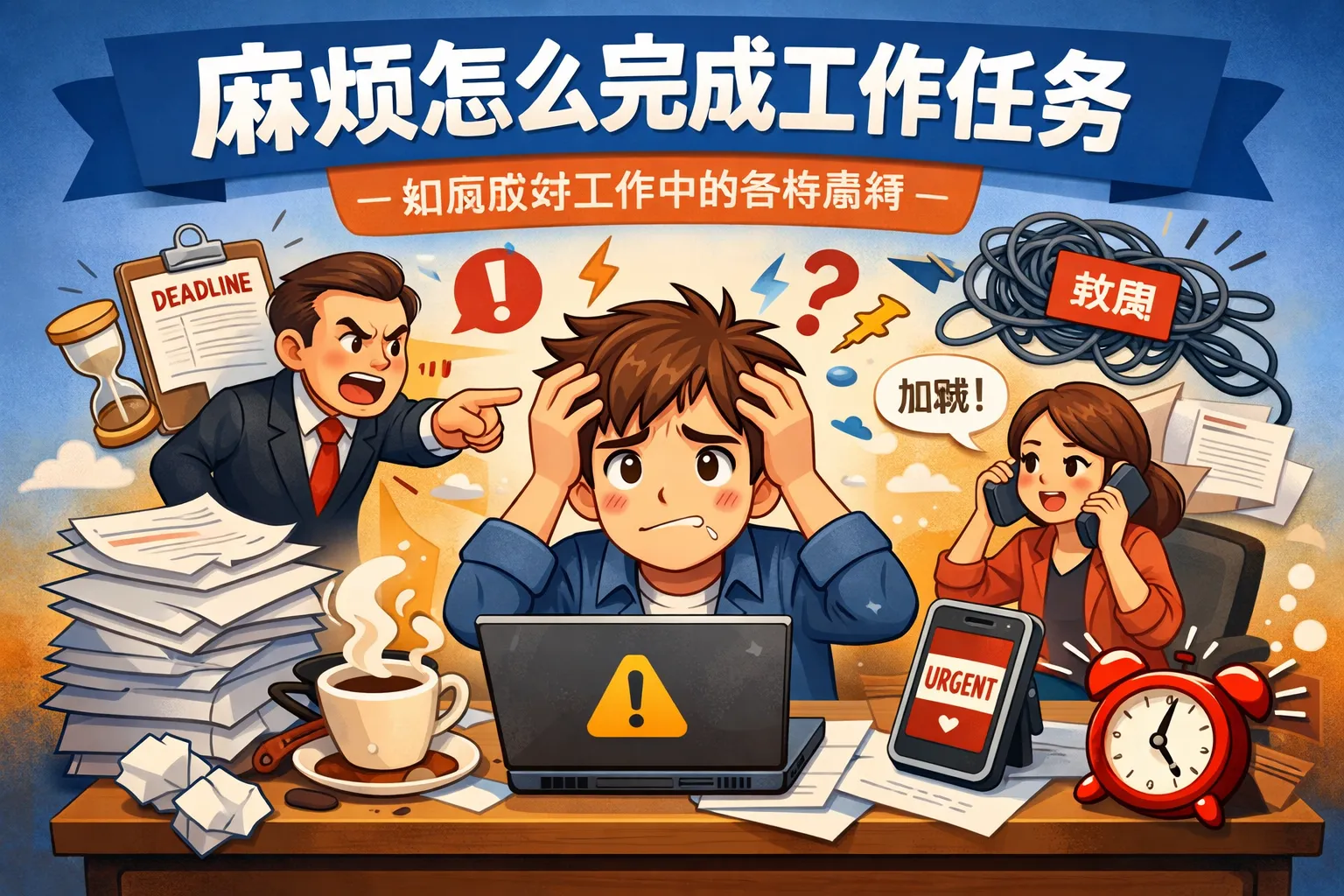 麻烦怎么完成工作任务