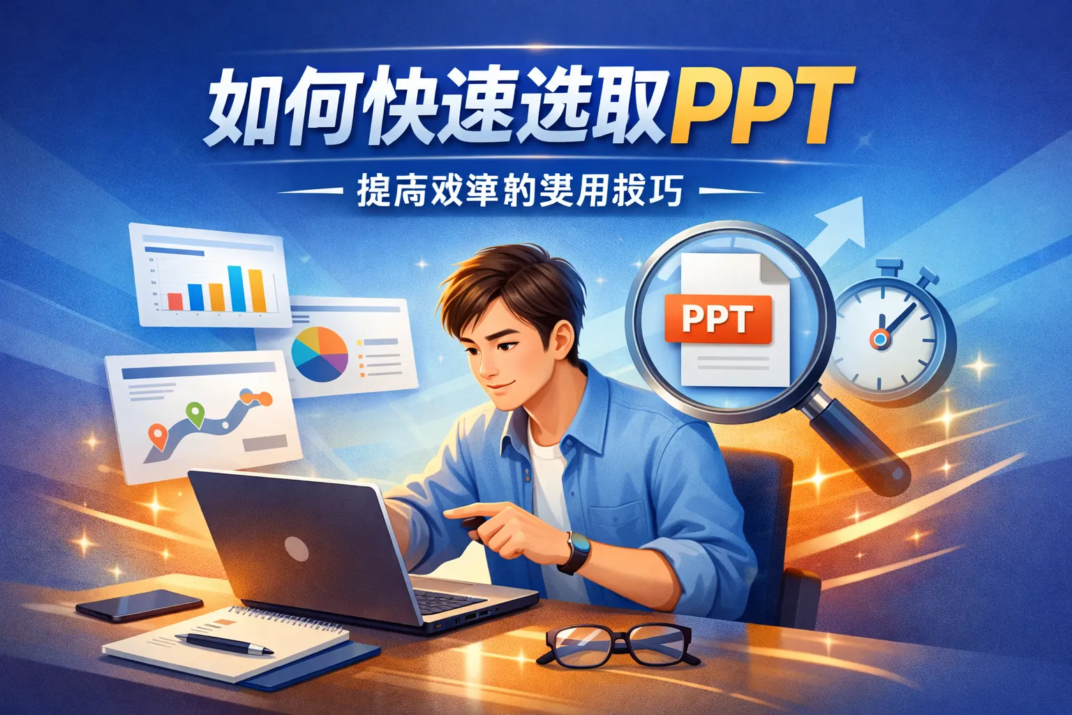 如何快速选取ppt