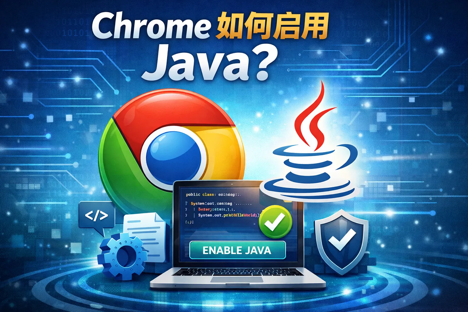 chrome如何启用java
