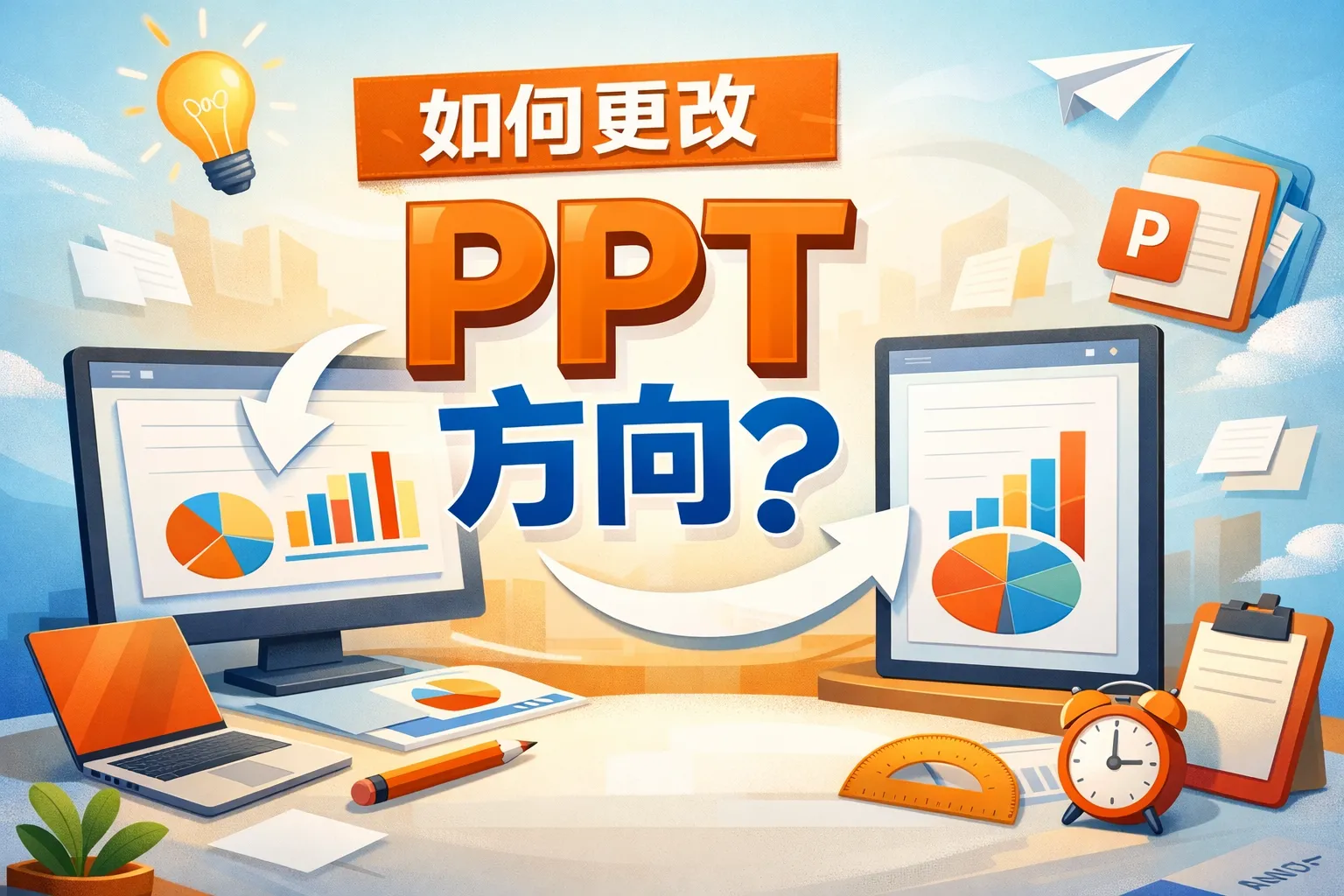 如何更改ppt方向