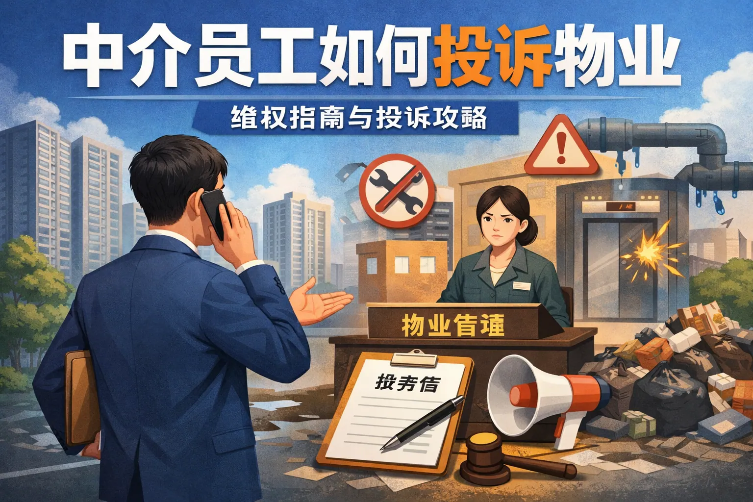 中介员工如何投诉物业