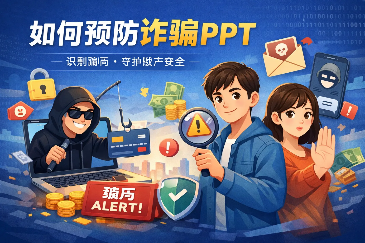 如何预防诈骗ppt