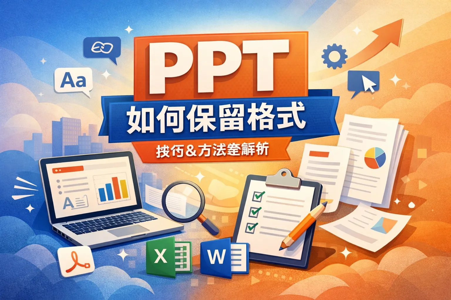 ppt如何保留格式