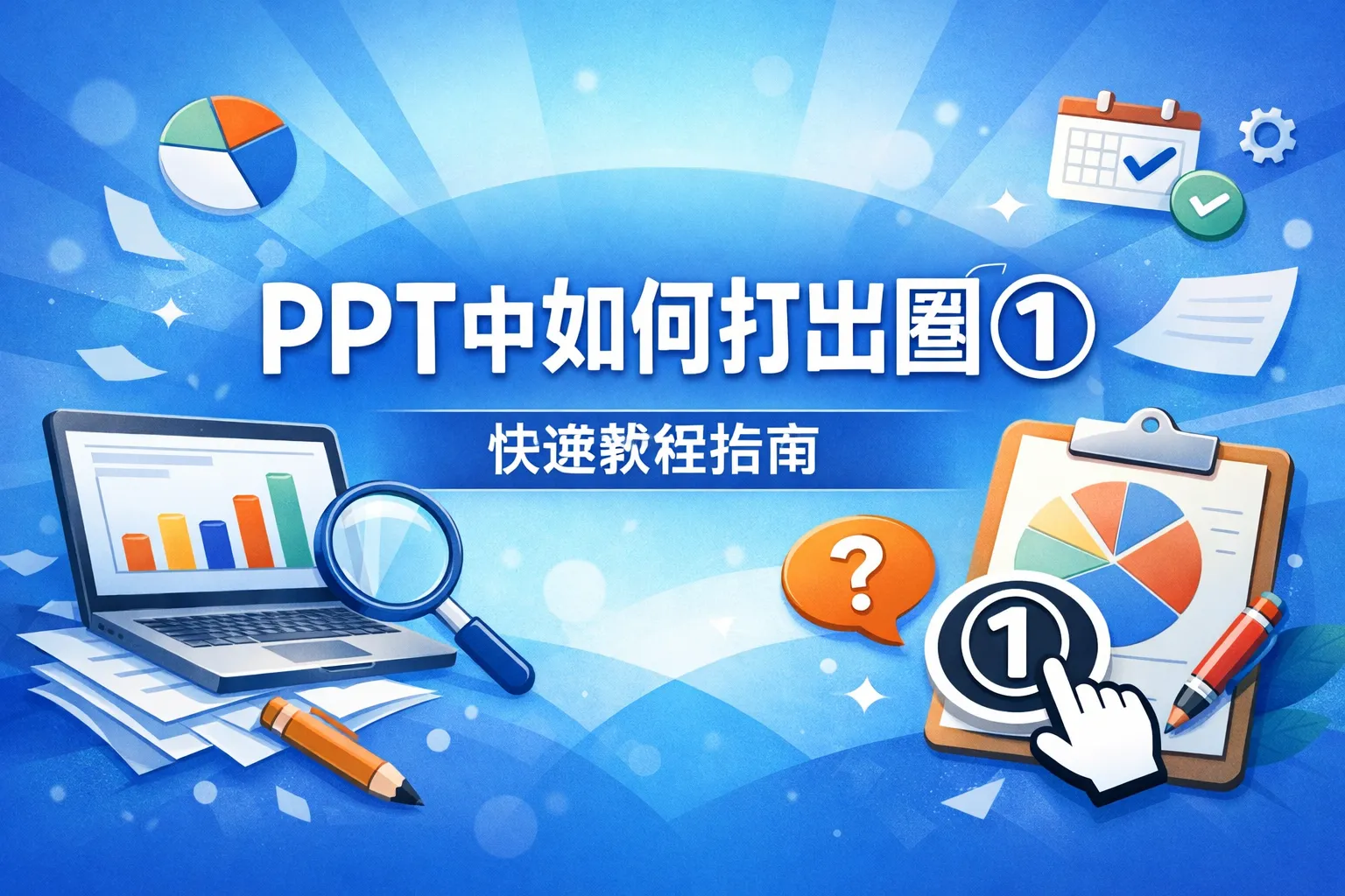 ppt中如何打出圈1