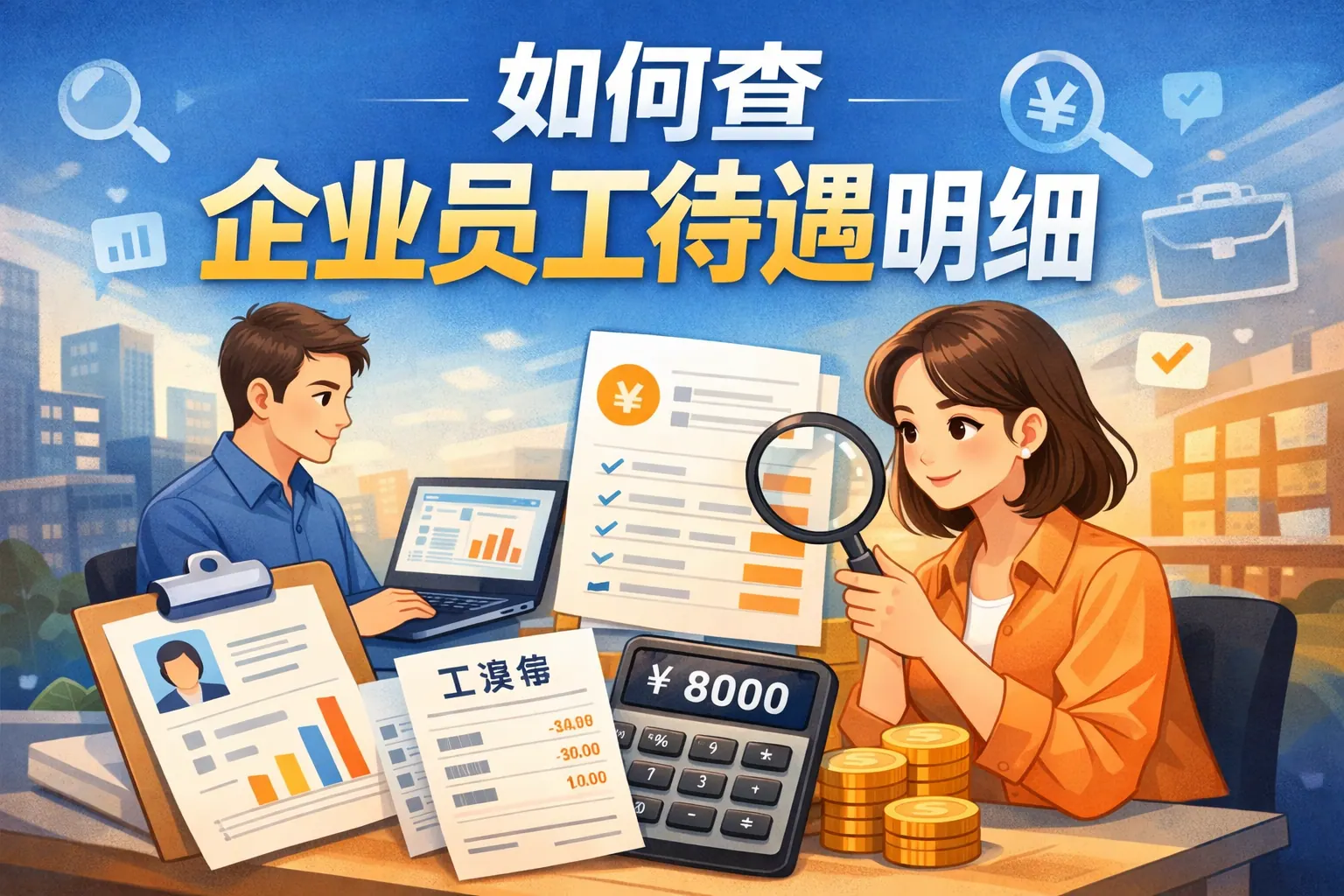 如何查企业员工待遇明细