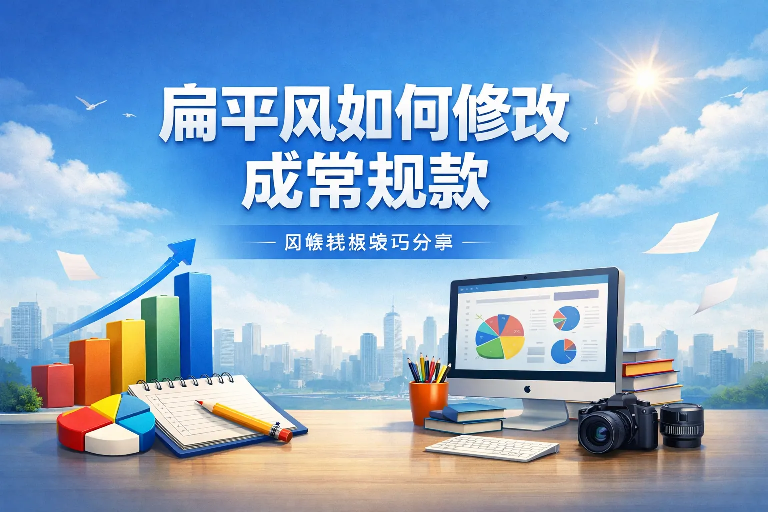 ppt扁平风如何修改成常规款