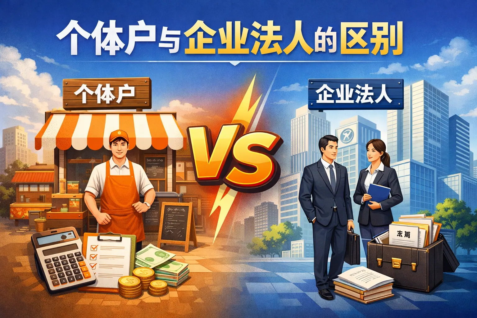 个体户与企业法人的区别