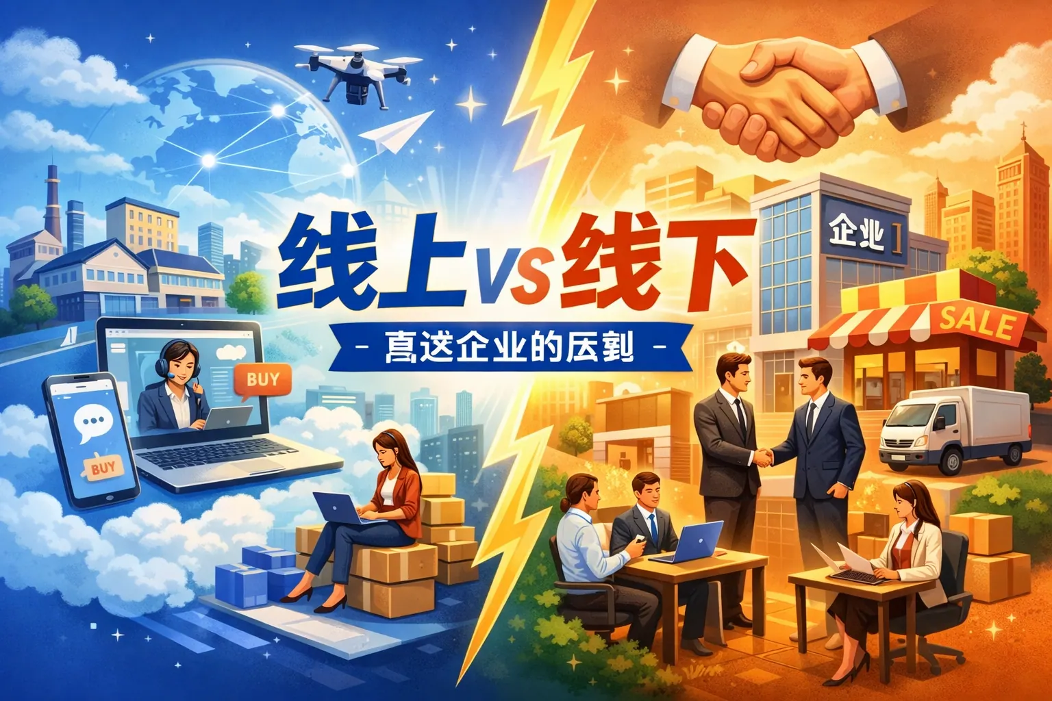 线上线下直达企业的区别