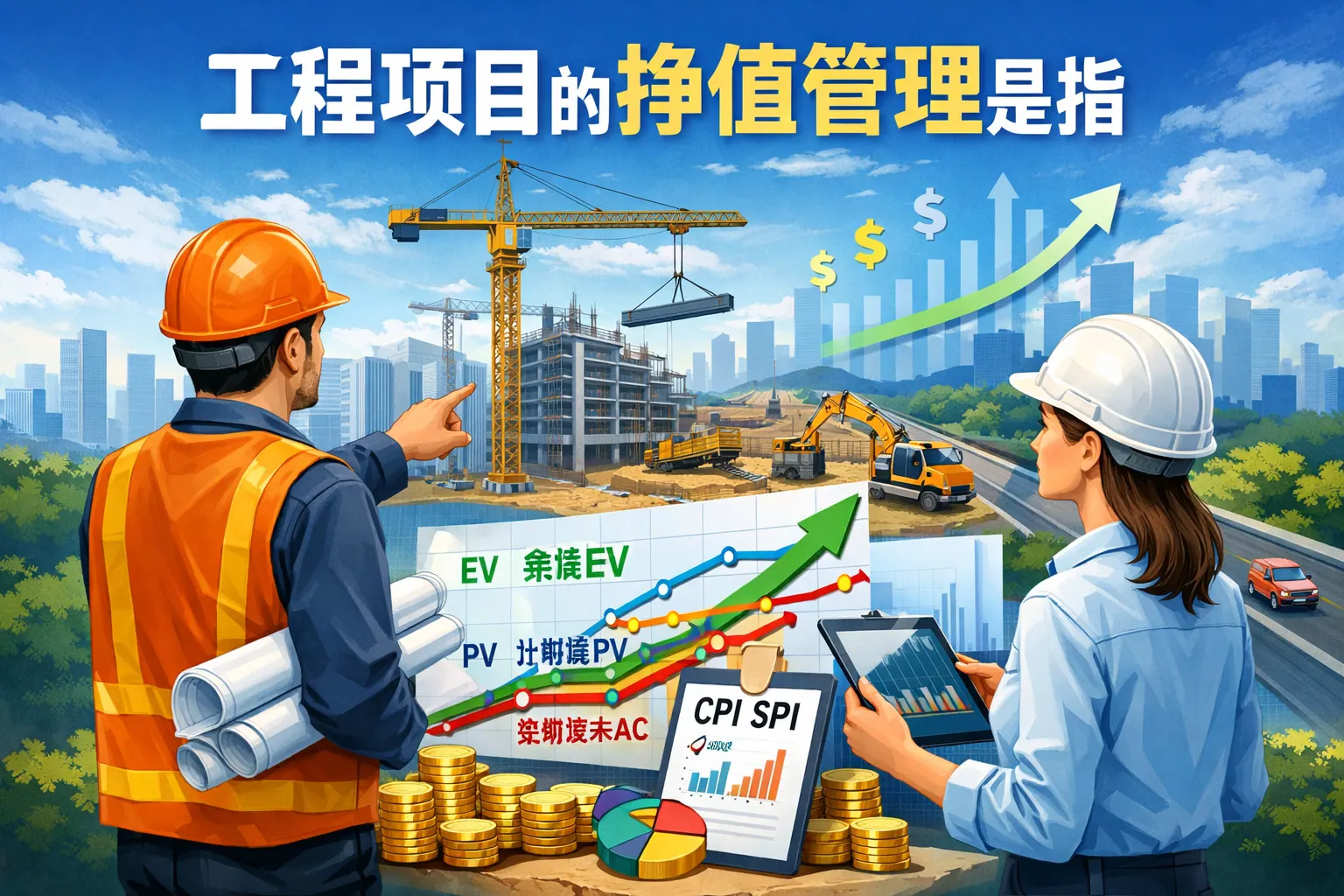 工程项目的挣值管理是指