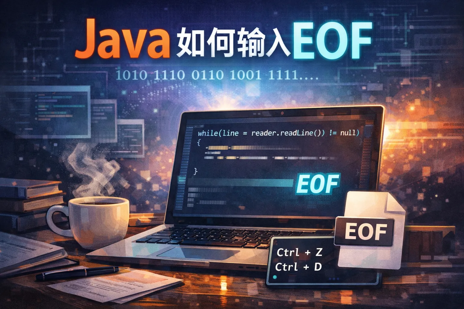 java如何输入eof