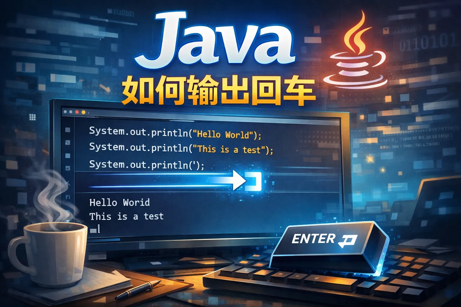java 如何输出回车