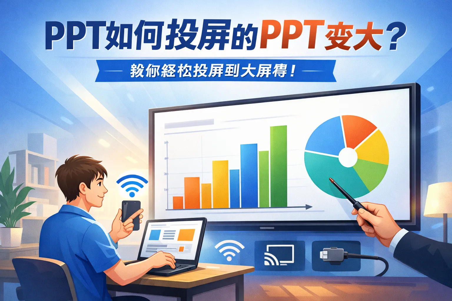 ppt如何投屏的ppt变大